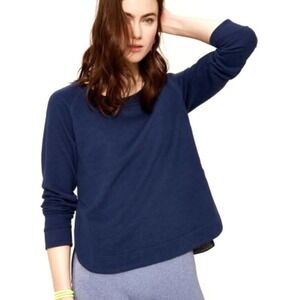 Lole Saya Sweatshirt Top L Navy Blue Long Sleeve